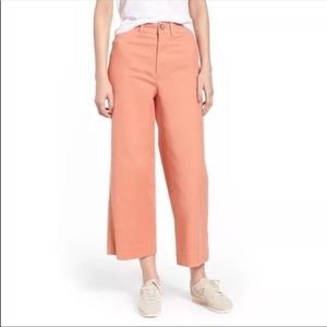 Madewell wide leg high waisted pants.